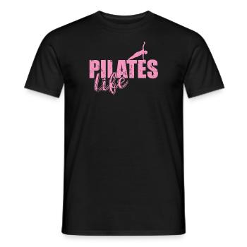 Les mots ne peuvent pas transmettre l’amour que j’ai pour le Pilates - T-shirt homme - noir - Devant - AI Model Male 178 light (178cm)