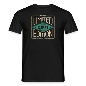Awesome Since 2001 Retro Vintage Design - Männer T-Shirt - Schwarz - Vorne - AI Model Male 178 light (178cm)