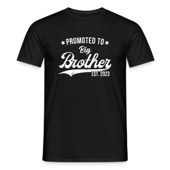 Befördert zu Big Bro 2023 Bald Jungen Schwangerschaft - Männer T-Shirt - Schwarz - Vorne - AI Model Male 178 light (178cm)