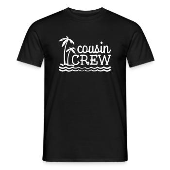 Cousin Crew Beach Vacation Wear for Kids and Adult - Men's T-Shirt - black - Front - AI Model Male 178 light (178cm)
