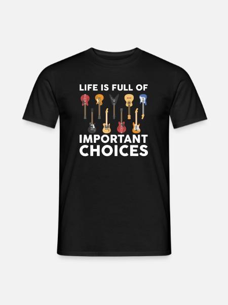 Lustiger Gitarrist Gitarrist Musikliebhaber Geschenk für - Männer T-Shirt - Schwarz