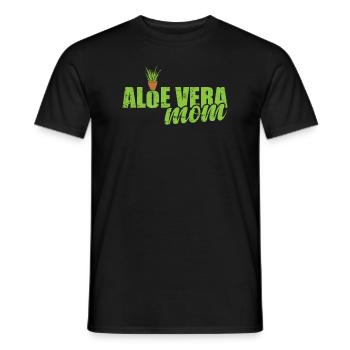 Aloe Vera Mom Medicinal Plant Medicine Cosmetics - Men's T-Shirt - black - Front - AI Model Male 178 light (178cm)
