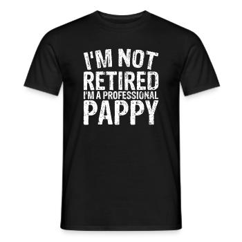 Mens Christmas idea I'm Not Retired I'm A Professi - Men's T-Shirt - black - Front - AI Model Male 178 light (178cm)
