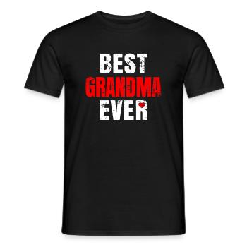 Meilleure grand-mère de tous les temps Saint-Valentin Grand-mère Mère - T-shirt homme - noir - Devant - AI Model Male 178 light (178cm)