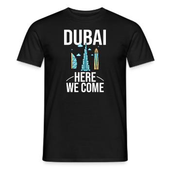 Dubai Vereinigte Arabische Emirate Vereinigte Arabische Emirate Städtereise Skyline M - Männer T-Shirt - Schwarz - Vorne - AI Model Male 178 light (178cm)