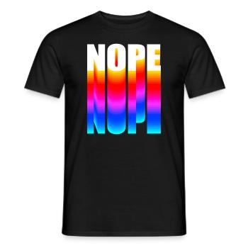 Nope NOPE nope - Men's T-Shirt - black - Front - AI Model Male 178 light (178cm)