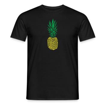 Ananas fruits tropicaux sucrés - T-shirt homme - noir - Devant - AI Model Male 178 light (178cm)