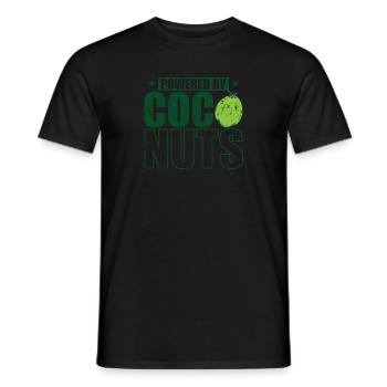 Powered by Coconuts Palm Exotic Fruit - Men's T-Shirt - black - Front - AI Model Male 178 light (178cm)
