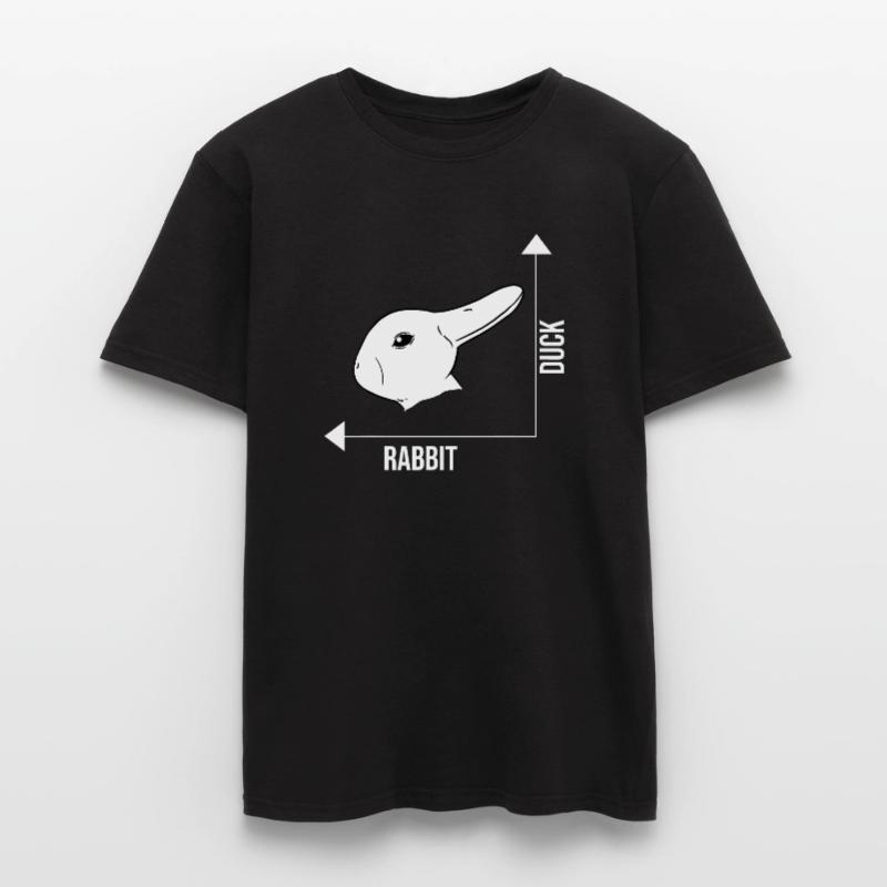Rabbit Duck Graph Math Ostern Männer T-Shirt