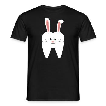 Zahnarzt Ostern Zahnarzthelferin Zahn - Männer T-Shirt - Schwarz - Vorne - AI Model Male 178 light (178cm)