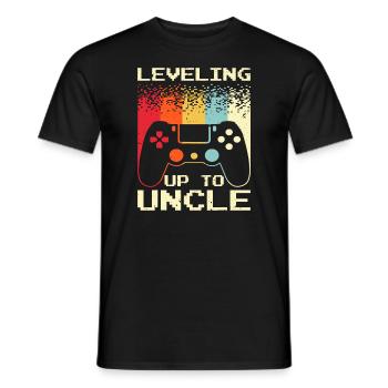 Bester neuer Onkel für Männer, Jungen, die bald Onkel werden - Männer T-Shirt - Schwarz - Vorne - AI Model Male 178 light (178cm)