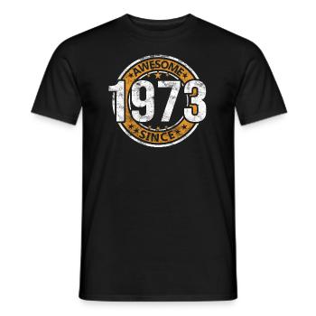 Génial depuis 1973 Retro Vintage Birthday - T-shirt homme - noir - Devant - AI Model Male 178 light (178cm)