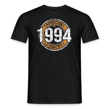Awesome Since 1994 Retro Vintage Geburtstag - Männer T-Shirt - Schwarz - Vorne - AI Model Male 178 light (178cm)