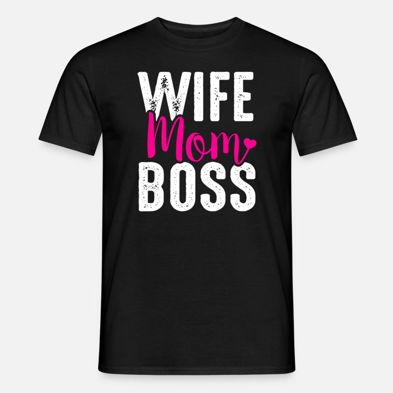 Ehefrau Mama - Männer T-Shirt - Schwarz