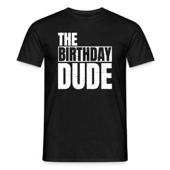 Le mec d’anniversaire | Fête d’anniversaire Appariement familial - T-shirt homme - noir - Devant - AI Model Male 178 light (178cm)