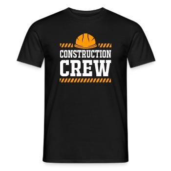 Geburtstag Crew Bau FamilieBauteil - Männer T-Shirt - Schwarz - Vorne - AI Model Male 178 light (178cm)
