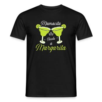 Mamacita a besoin de Margarita Funny Cinco de Mayo Drink - T-shirt homme - noir - Devant - AI Model Male 178 light (178cm)