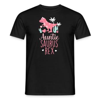 Tante Saurus Rex Dinosaurier Tante Saurus - Männer T-Shirt - Schwarz - Vorne - AI Model Male 178 light (178cm)