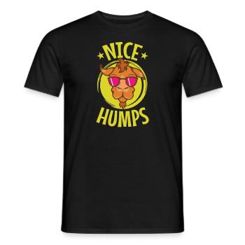 nice Humps cooles Kamel Dromedar - Männer T-Shirt - Schwarz - Vorne - AI Model Male 178 light (178cm)