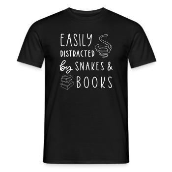 Serpent, Garçon serpent, Serpent - T-shirt homme - noir - Devant - AI Model Male 178 light (178cm)