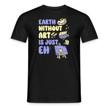 Professeur d’art Drôle de dicteur Cours d’art Cours d’art - T-shirt homme - noir - Devant - AI Model Male 178 light (178cm)