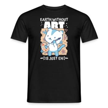 Kunstlehrer Lustiger Spruch Kunstkurs Kunstklasse - Männer T-Shirt - Schwarz - Vorne - AI Model Male 178 light (178cm)