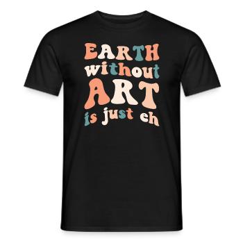 Professeur d’art Drôle de dicteur Cours d’art Cours d’art - T-shirt homme - noir - Devant - AI Model Male 178 light (178cm)