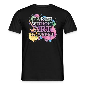 Professeur d’art Drôle de dicteur Cours d’art Cours d’art - T-shirt homme - noir - Devant - AI Model Male 178 light (178cm)