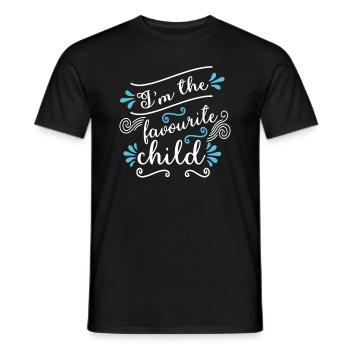 Ich bin das Lieblingskind Lustiger Witz Familien-Matching - Männer T-Shirt - Schwarz - Vorne - AI Model Male 178 light (178cm)