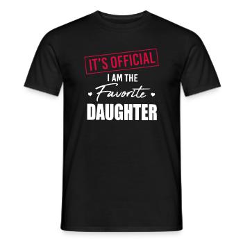 Es ist offiziell, ich bin die Lieblingstochter Familie Lo - Männer T-Shirt - Schwarz - Vorne - AI Model Male 178 light (178cm)