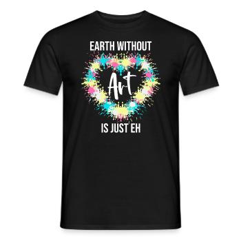 Professeur d’art Drôle de dicteur Cours d’art Cours d’art - T-shirt homme - noir - Devant - AI Model Male 178 light (178cm)