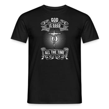 Gott ist Gut Kirche Glaube Christentum Heilig - Männer T-Shirt - Schwarz - Vorne - AI Model Male 178 light (178cm)