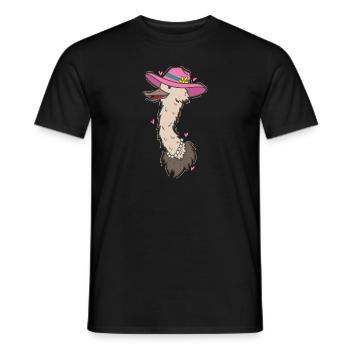 Oiseau d’autruche en Afrique - T-shirt homme - noir - Devant - AI Model Male 178 light (178cm)