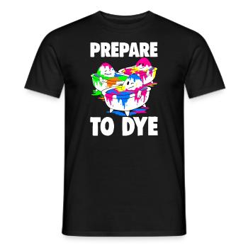 Les hommes de Pâques se préparent à teindre l’équipe de Pâques. - T-shirt homme - noir - Devant - AI Model Male 178 light (178cm)