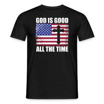 Gott ist Gut Kirche Glaube Christentum Heilig - Männer T-Shirt - Schwarz - Vorne - AI Model Male 178 light (178cm)