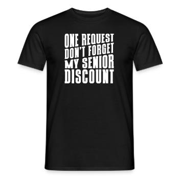 Pensionist Pension Senior - Mænd T-shirt - sort - Foran - AI Model Male 178 light (178cm)