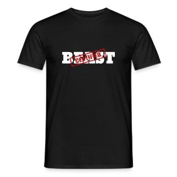 Certifié BEAST Athletic Workout Fitness - T-shirt homme - noir - Devant - AI Model Male 178 light (178cm)