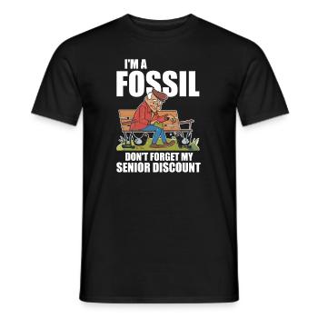 Pensioner Pension Dont Forget My Senior Discount - Men's T-Shirt - black - Front - AI Model Male 178 light (178cm)