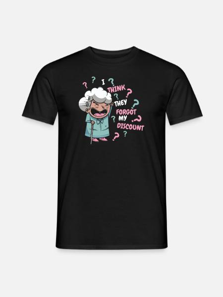 Pensioner Pension Humor - Men's T-Shirt - black
