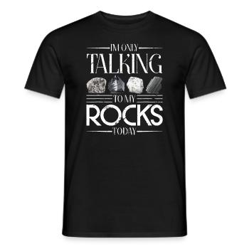 Collectionneur de roches Drôle de géologue Cadeau Science Géologue - T-shirt homme - noir - Devant - AI Model Male 178 light (178cm)