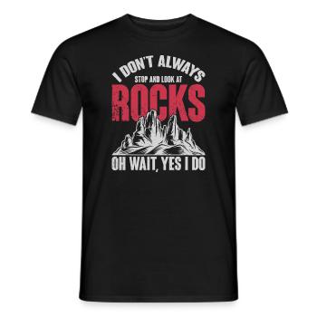 Lustiger Geologe Geschenk Professor Gesteinssammler Geol - Männer T-Shirt - Schwarz - Vorne - AI Model Male 178 light (178cm)