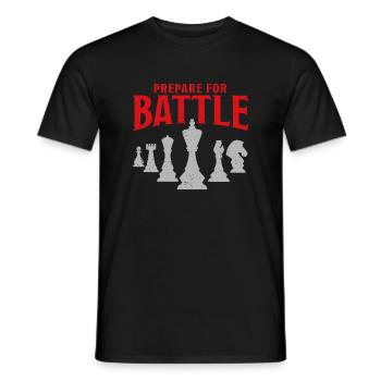 Bereiten Sie sich auf Battle Boys Girls Mens vintage vor - Männer T-Shirt - Schwarz - Vorne - AI Model Male 178 light (178cm)