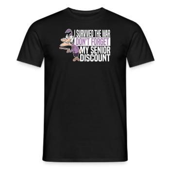 Rentner Rente Humor - Männer T-Shirt - Schwarz - Vorne - AI Model Male 178 light (178cm)