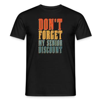 Pensioner Pension Funny - Men's T-Shirt - black - Front - AI Model Male 178 light (178cm)