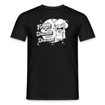 Pensioner Pension Dont Forget My Senior Discount - Men's T-Shirt - black - Front - AI Model Male 178 light (178cm)