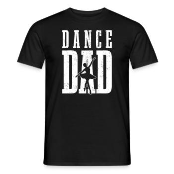 Mens Dance Dad Ballet Dancer Ballerina Dancing Fat - Men's T-Shirt - black - Front - AI Model Male 178 light (178cm)
