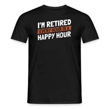 Rentner Rente Rentner - Männer T-Shirt - Schwarz - Vorne - AI Model Male 178 light (178cm)