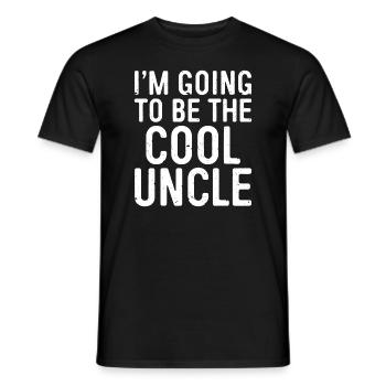 Hommes Je vais être l’oncle cool - T-shirt homme - noir - Devant - AI Model Male 178 light (178cm)