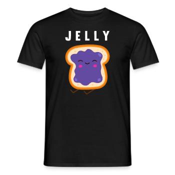 Erdnussbutter und Gelee Bester Freund Passend - Männer T-Shirt - Schwarz - Vorne - AI Model Male 178 light (178cm)