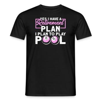 Rentner Rente Schwimmbad - Männer T-Shirt - Schwarz - Vorne - AI Model Male 178 light (178cm)